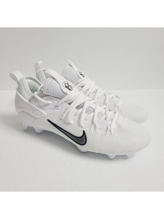 NEW Nike Huarache 9 Elite LAX SE Lacrosse Cleats FD0089-101 Size 7 White